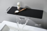 Black Mounted Wall Out of Water Wash Basin - Image 2