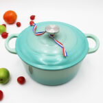 Export LINTORE cast iron enamel pot 23cm healthy uncoated stew pot Mummy pot soup health pot - Image 4