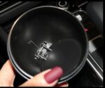 Car Trash Can Creative Swan Diamond Car Multi-function Storage Bucket Car Door Slot Water Cup Storage Bucket - Image 2