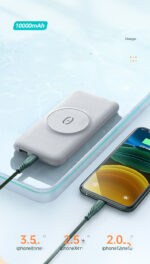 Compatible with Apple, Maiduo Magsafe Magnetic Wireless Charging 20w Super Fast Charging Power Bank Mini Portable Back Clip Power Bank - Image 4