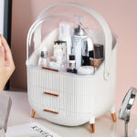 Dust-Proof Large-Capacity Clamshell Cosmetic Storage Box - Image 8
