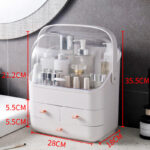 Dust-Proof Large-Capacity Clamshell Cosmetic Storage Box - Image 6