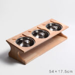 Solid Wood Cat Dining Table Simple Sloped Anti-choking Cat Bowl Cat Food Bowl - Image 2