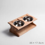 Solid Wood Cat Dining Table Simple Sloped Anti-choking Cat Bowl Cat Food Bowl - Image 5