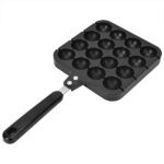 Household Hong Kong-Style Egg Waffle Pan Commercial Portable Gas Round Egg Waffle Machine Cake Cake Non-Stick Bakeware Baking Mold - Image 5