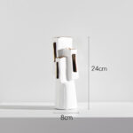 Special-Shaped Long Hole Gilded Vase Ceramic Simple Home Living Room Model Room Hotel Jewelry Decoration - Image 2