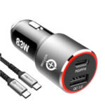 Compatible with Apple, 83W fast Car Charger,1port USB C PPSPD 65W 45W 30W 20W,1port QC3.0 for xiaomi TYPE C laptop tablet iphone 12 S20Note 10 20 - Image 3
