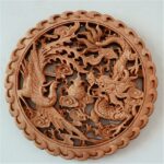 Wood Carving Pendant Solid Wood Hollow Carving Crafts - Image 2
