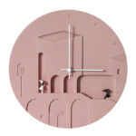 No Non Creative Cement Wall Clock Nordic Fashion Personality - Image 5