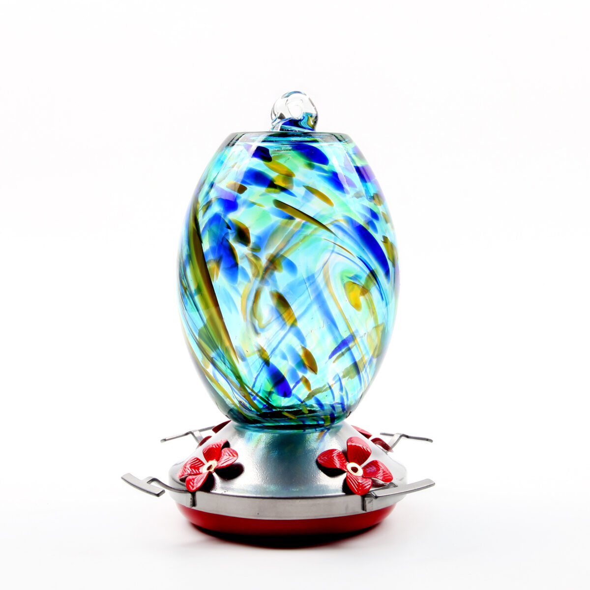 Factory Direct Hummingbird Water Feeder Bird Feeder Anti-Ant Hook Stained Glass Feeder - Image 1