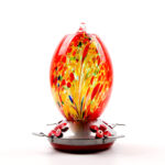 Factory Direct Hummingbird Water Feeder Bird Feeder Anti-Ant Hook Stained Glass Feeder - Image 5