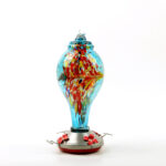 Factory Direct Hummingbird Water Feeder Bird Feeder Anti-Ant Hook Stained Glass Feeder - Image 4