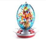 Factory Direct Hummingbird Water Feeder Bird Feeder Anti-Ant Hook Stained Glass Feeder - Image 3