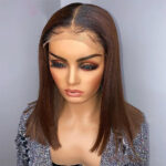 Real Human Hair Gradient Front Lace Headgear - Image 3