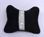 Diamond-Studded Car HeadresNeck Pillow Waist Support Car Interior With Drill Headrest Waist Support Car Supplies Deerskin Velvet Rhinestones - Image 3