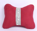 Diamond-Studded Car HeadresNeck Pillow Waist Support Car Interior With Drill Headrest Waist Support Car Supplies Deerskin Velvet Rhinestones - Image 5