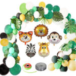 Animal Balloon Theme Party Scene Decoration Green Forest Series Balloons - Image 4
