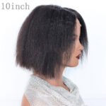 Kinky Straight Front Human Hair wigs - Image 3