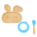 Baby Toddler Bamboo Bowl   Spoon Feeding Cutlery Set Ca - Image 3