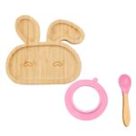 Baby Toddler Bamboo Bowl   Spoon Feeding Cutlery Set Ca - Image 4