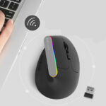 Vertical Vertical Mouse Wireless Desktop Laptop Office Ergonomic Usb Mouse - Image 6