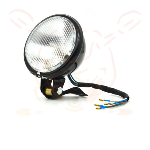 Retro Car Light Yellow Glass Retro Headlight Far And Near Fog Light