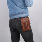 Belt 6.4 Inch Cowhide Bag Three-Dimensional Relief - Image 3