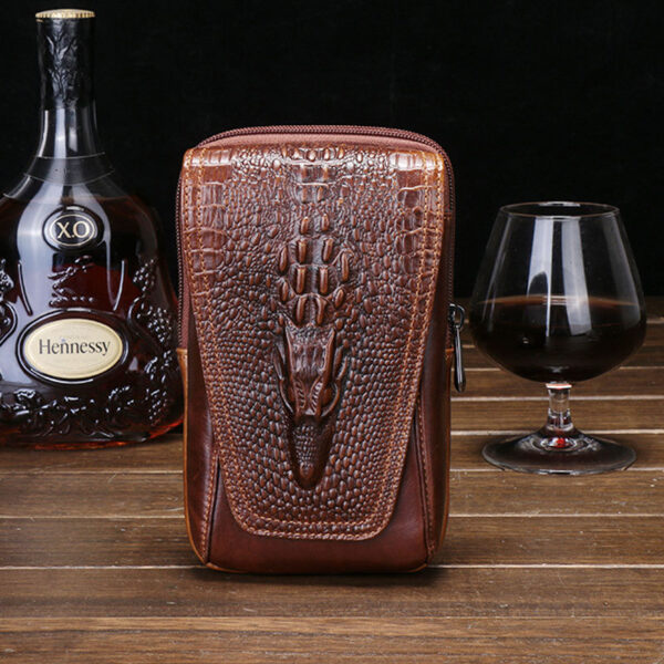 Belt 6.4 Inch Cowhide Bag Three-Dimensional Relief
