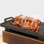 Wooden Seat Korean Style Grill Pan Grill Household Smokeless - Image 3