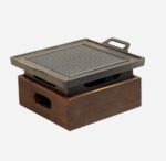 Wooden Seat Korean Style Grill Pan Grill Household Smokeless - Image 5