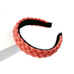 New Net Red Leather Braided Headband  Candy-Colored Braid Hairpin  Pressed Hair Pu Headband For Women - Image 9