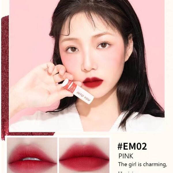 Velvet Matte Lip Gloss Long Lasting Waterproof Liquid Dual-Use Nude Natural Make-Up
