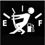 Funny Car Sticker Pull Fuel Tank Pointer Ef Fuel Tank  Car Sticker Fuel Tank Vinyl Sticker Decal - Image 2