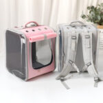 Space Capsule Cat Bag Outing Portable Backpack Pet Bag Pvc Laser Symphony Pet Bag - Image 2