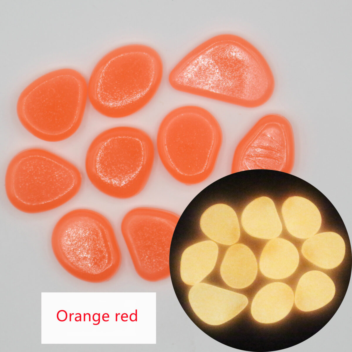Garden aquarium aquarium luminous stone Artificial fluorite fluorescent luminous pebbles - Image 5
