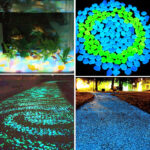 Garden aquarium aquarium luminous stone Artificial fluorite fluorescent luminous pebbles - Image 9