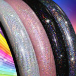 Elastic Band Type Elastic Car Steering Wheel Cover Without Inner Ring Colorful Glitter Sequin Car Grip Cover - Image 5