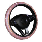 Elastic Band Type Elastic Car Steering Wheel Cover Without Inner Ring Colorful Glitter Sequin Car Grip Cover - Image 9