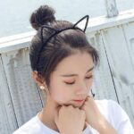 Cute Cat Ear Headband Korea Super Cute Sweet Small Fresh Hairpin Headband Adult Headwear Face Wash Headband - Image 5
