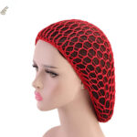 Ladies Hand Crocheted Drooping Hair Net, Hair Care Long Net Bag, Mesh Night Cap - Image 2