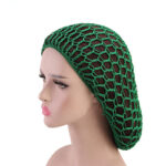 Ladies Hand Crocheted Drooping Hair Net, Hair Care Long Net Bag, Mesh Night Cap - Image 3