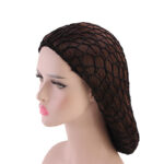 Ladies Hand Crocheted Drooping Hair Net, Hair Care Long Net Bag, Mesh Night Cap - Image 5