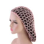 Ladies Hand Crocheted Drooping Hair Net, Hair Care Long Net Bag, Mesh Night Cap - Image 6