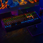 Silver Carving K100 Metal Real Mechanical Keyboard Luminous Game Black Axis Wired USB - Image 6
