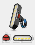 Bicycle Tail Light Intelligent Wireless Remote Control Turn Signal Warning Light - Image 6