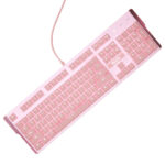 Pink Real Mechanical Keyboard And Mouse Set For Girls E-Sports Games Dedicated Wired Green Axis Red Axis - Image 4