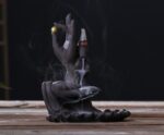 Bergamot Lotus Backflow Incense Burner Lotus Incense Stick Backflow Smoke Dual-Use Incense Burner Home Decoration - Image 5