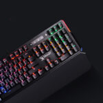 Optical Axis Mechanical Keyboard Green Axis With Wrist - Image 2