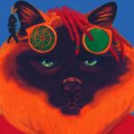 Art Design Graffiti Art Hip Hop African Girl with Black Hair Big Earring with Modern Building Shower Curtain for Bathroom Decor - Image 5