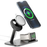 Alloy Storage Base Data Cable Accessories Watch Charging Stand - Image 3